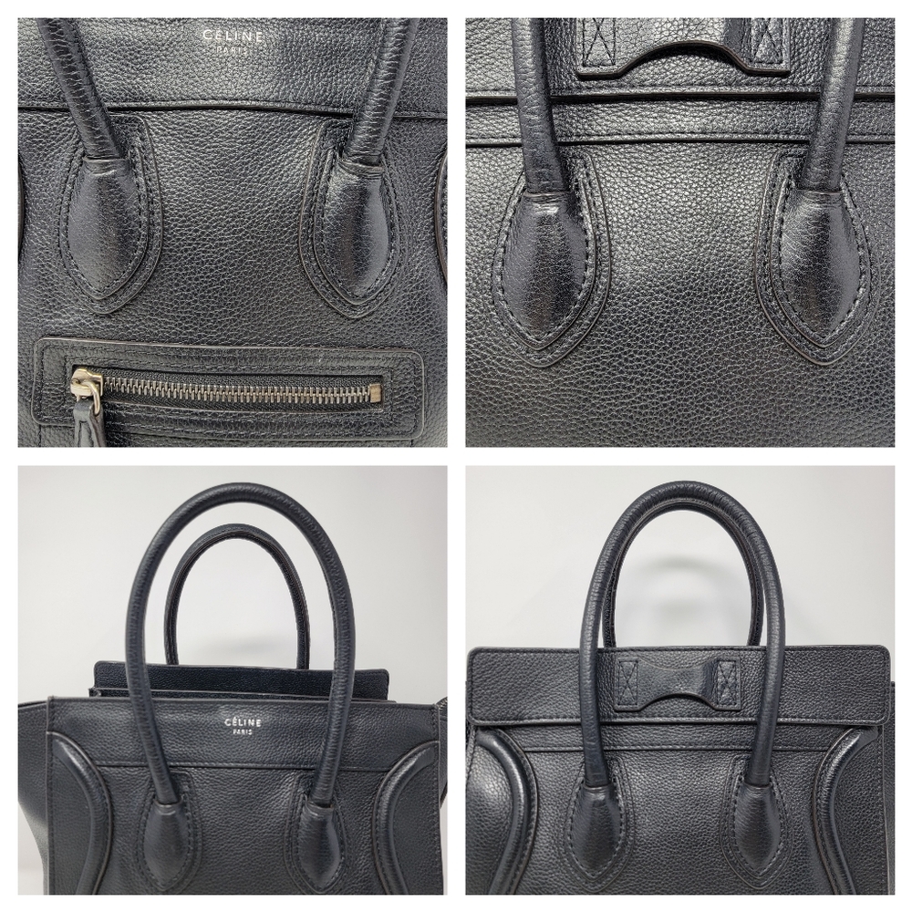 CELINE Micro Luggage Satchel Leather Calfskin Bag - Picture 3 of 11